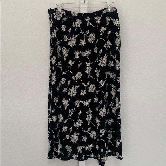 Y2K Amanda Smith Black White Midi Skirt - Picture 4 of 6